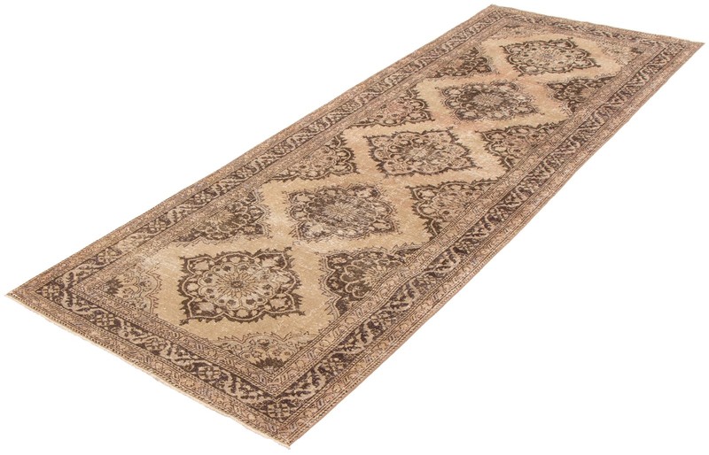 Vintage Hand-Knotted Carpet 4'8" x 12'8" Traditional Oriental Wool Area Rug gallery