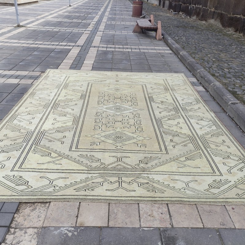 9x11 Turkish Oversized Vintage Area Rug , 8.76 x 10.73 ft Handmade Milas Rug gallery