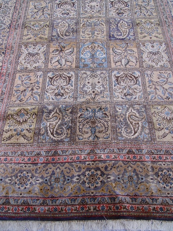 5'3" x 9' Superb Tabrizz Silk & Wool Hand Knotted Floral Garden Unique Rug gallery
