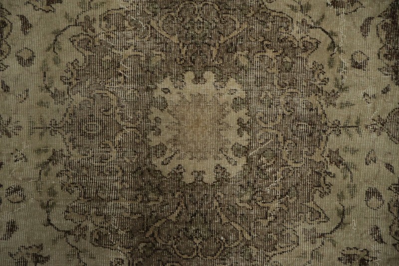 Exquisite Vintage Beige Rug 5x10 Hand-knotted Wool Distressed Turkish Carpet gallery