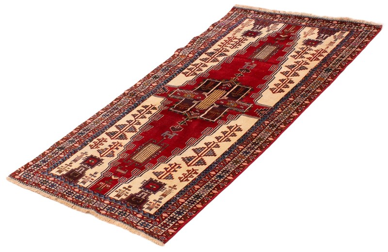 Vintage Hand-Knotted Area Rug 3'3" x 6'4" Traditional Wool Carpet gallery