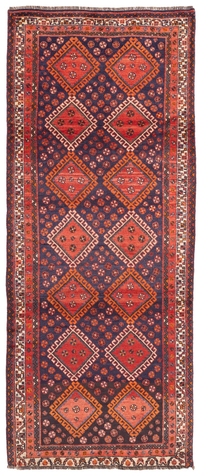 Traditional Vintage Hand-Knotted Area Rug 4'5" x 10'8" Oriental Wool Carpet gallery
