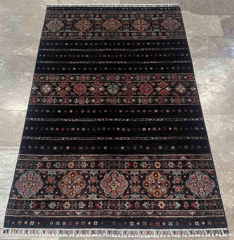 Handmade Tribal Khorjin Rug – New Zealand Wool – 4'0 x 6'10 Ft gallery