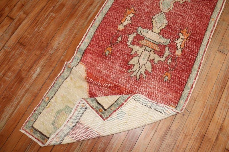 Vintage Turkish Oushak Ushak Rug Runner Size 2'3''x8'11'' gallery