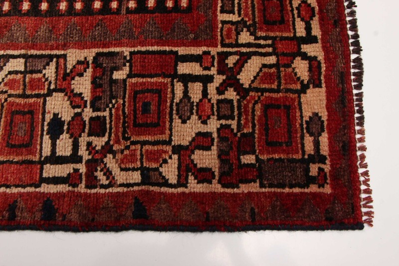 Vintage 4'11" x 7'7" Traditional Hand Knotted Vegetable Dye Wool Area Rug gallery