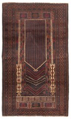 Vintage Traditional Hand-Knotted Area Rug 3’1″ x 5’3″ Oriental Wool Carpet