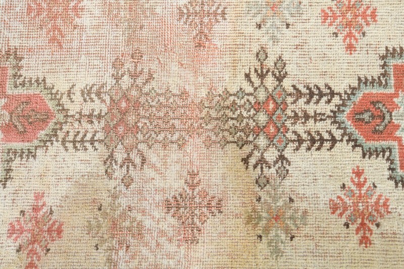 Oushak Runner Rugs Turkish Hand-Knotted Hallway Carpet Vintage Rug 3x11 ft 1174 gallery