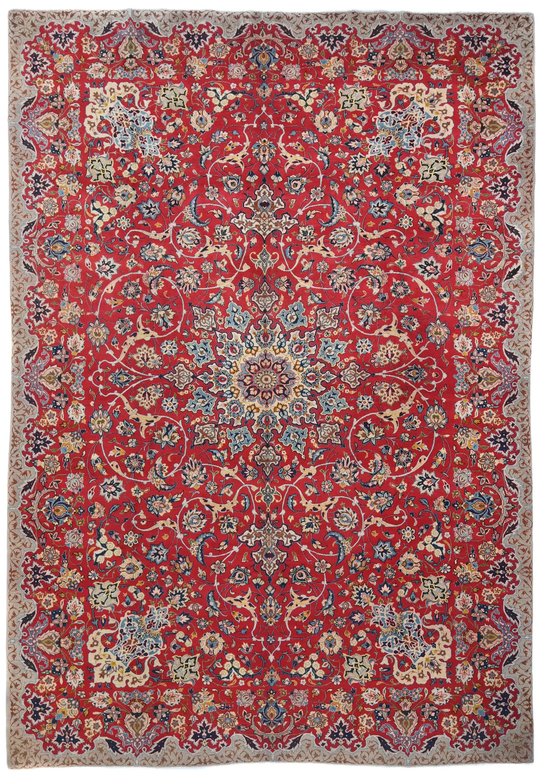 Vintage Handmade Oriental Rug 10X13 ft Traditional Floral One of a Kind Carpet gallery