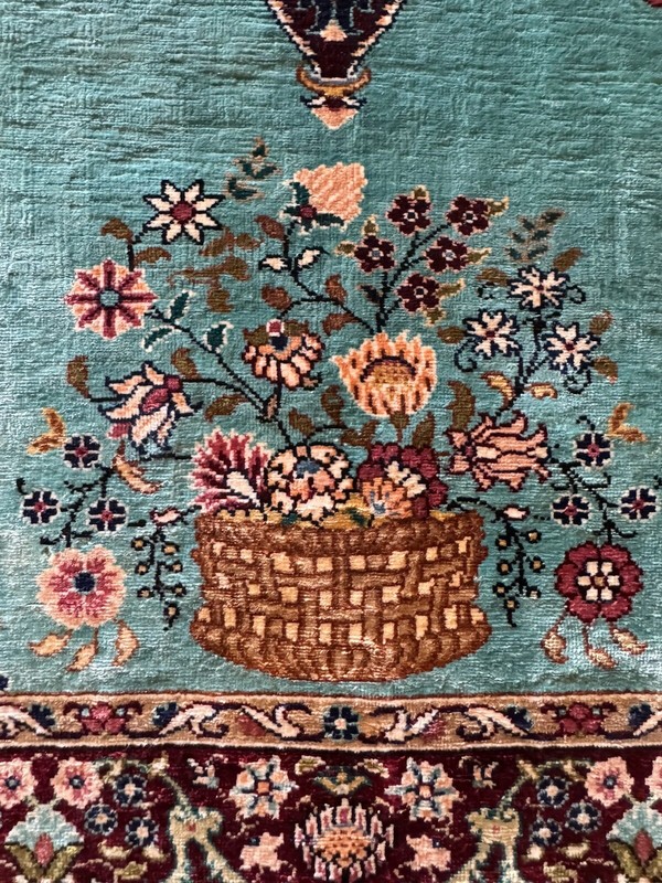 Designer Oriental rug wall hanging Picture Silk gallery