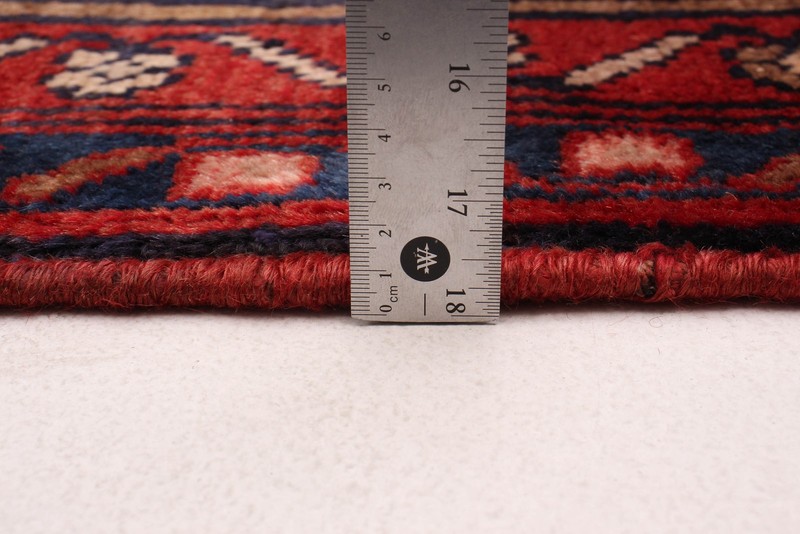 3'8" x 10'0" Vintage Hand-knotted Runner Rug Traditional Oriental Wool Carpet gallery