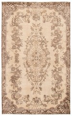 Vintage Hand-Knotted Area Rug 5’8″ x 9’6″ Traditional Oriental Wool Carpet