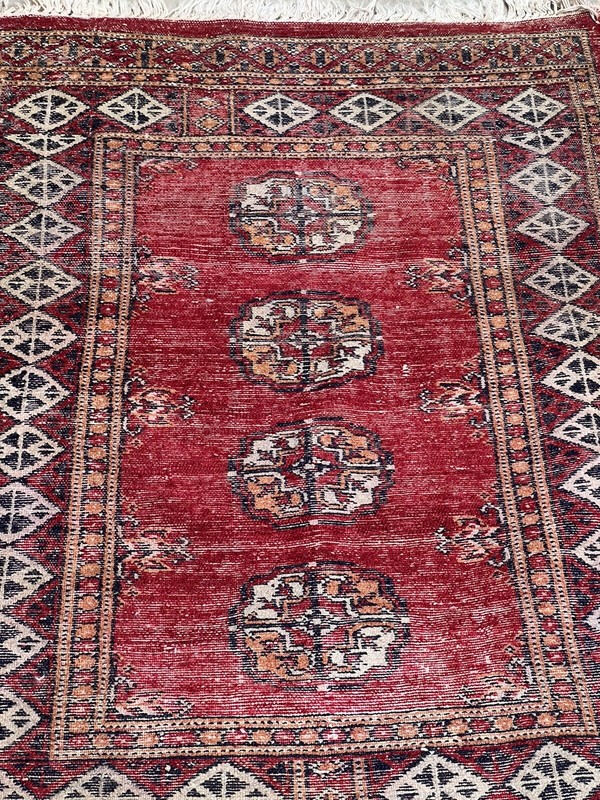 Antique Oriental Hand knotted Rug 4’3” X 2’7” Lovely gallery