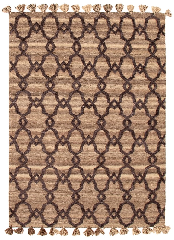 Vintage 5'5" x 7'4" Traditional Wool Hand Woven Oriental Area Rug