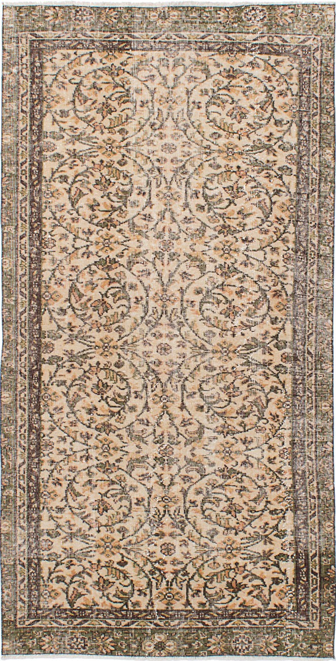 Traditional Vintage Hand-Knotted Oriental Carpet 3'10" x 7'9" Wool Area Rug gallery