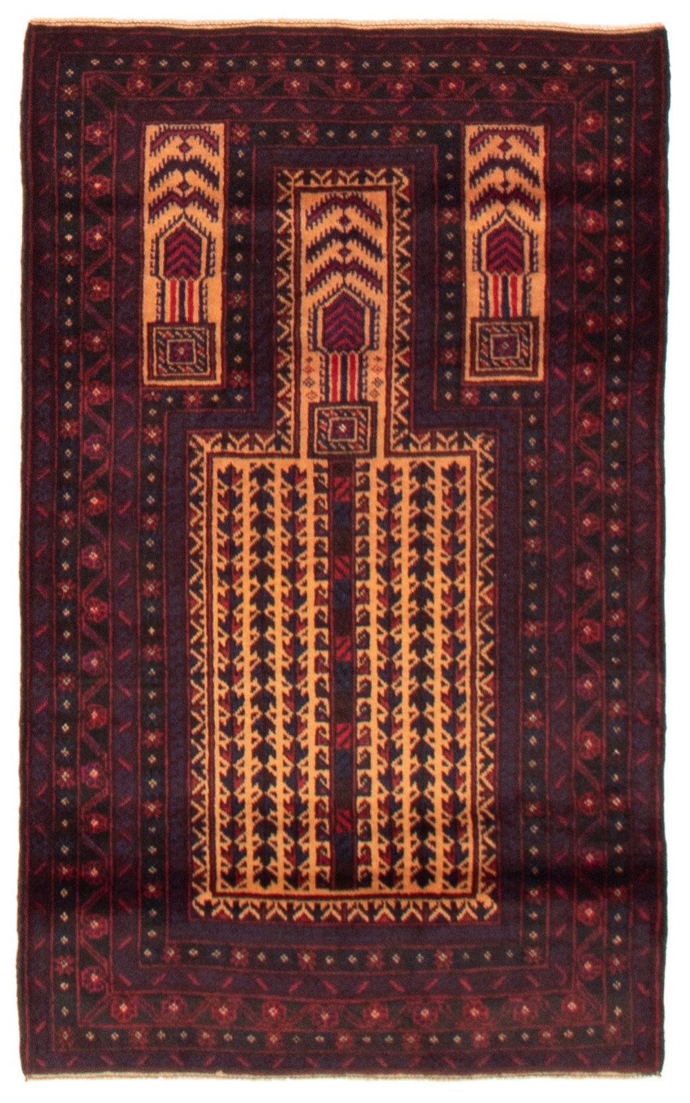 Traditional Vintage Hand-Knotted Area Rug 2'11" x 4'8" Oriental Wool Carpet gallery