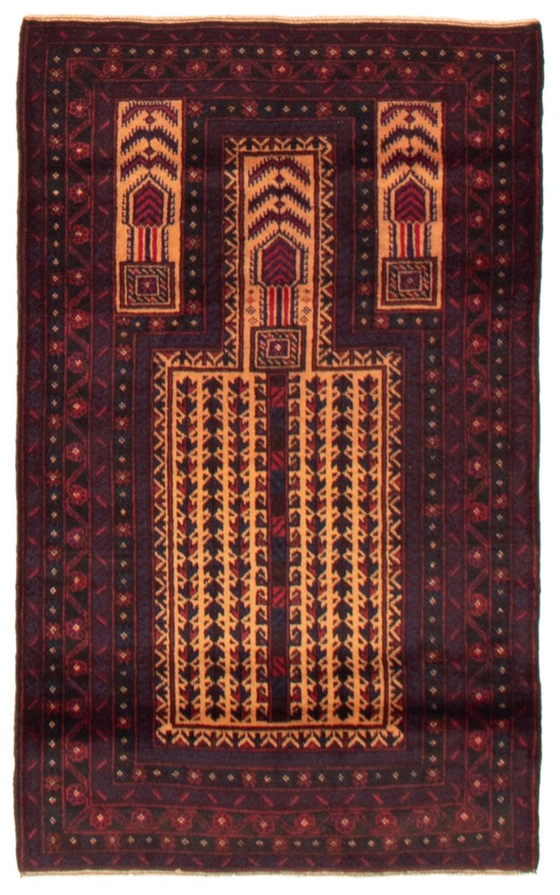 Traditional Vintage Hand-Knotted Area Rug 2'11" x 4'8" Oriental Wool Carpet
