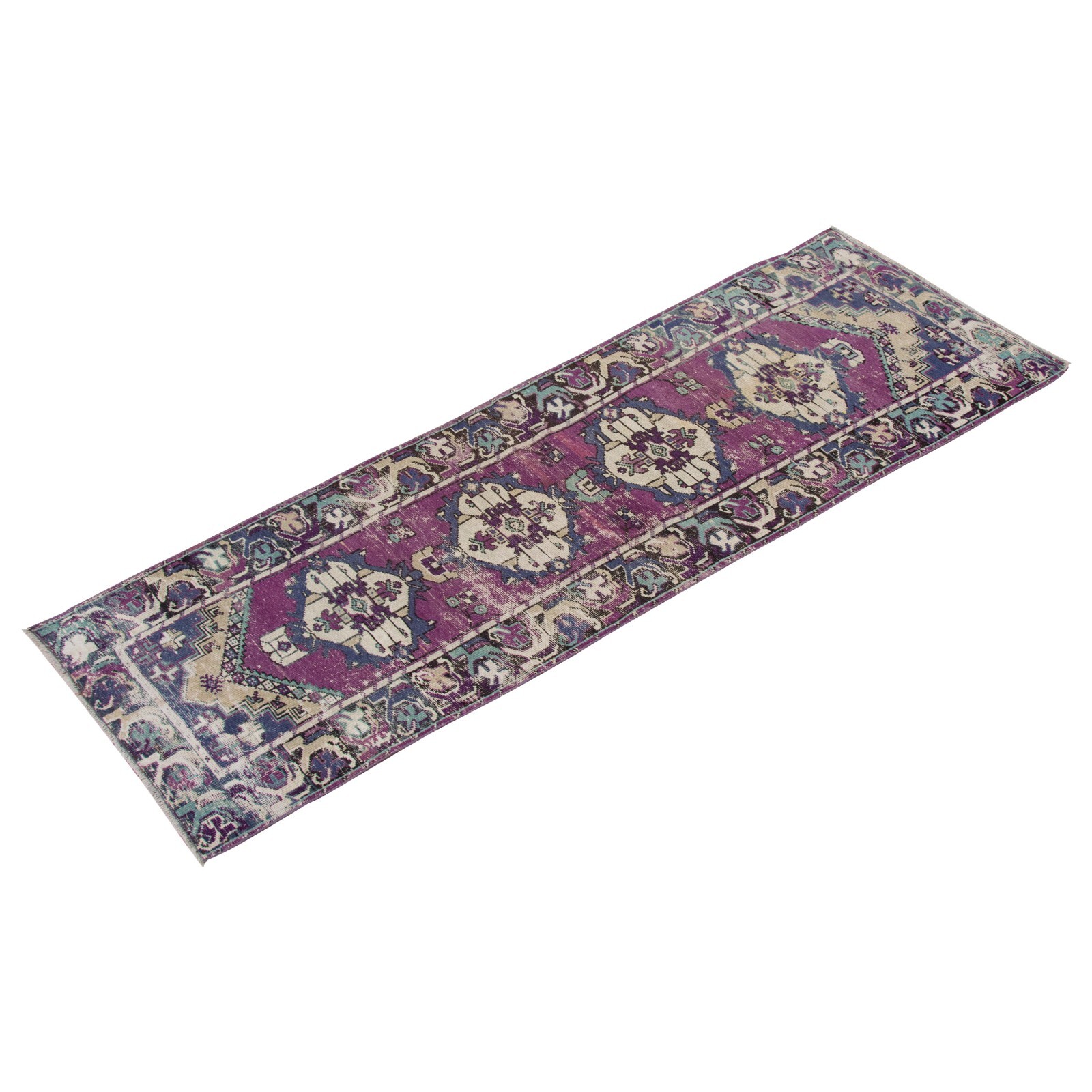 Oushak Rug,Runner Rug,Turkish Runner,Vintage Runner,Floor Rug, 2'11 x 9'10 feet gallery