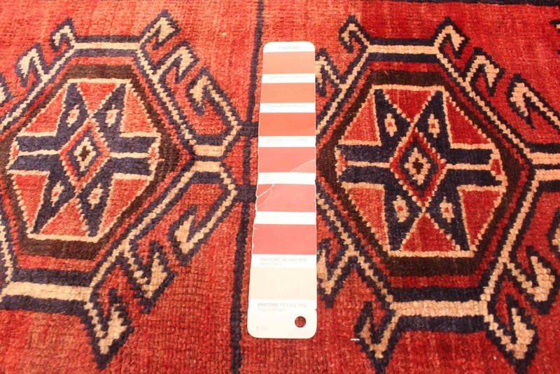 Vintage Hand-Knotted Area Rug 4'8" x 4'4" Traditional Oriental Wool Carpet gallery