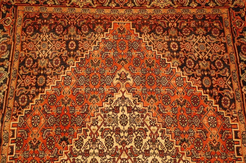 NATURAL WOOL Old Oriental Rugs,Hand Woven,knotted size Approximately 3'6" x 5'2" gallery