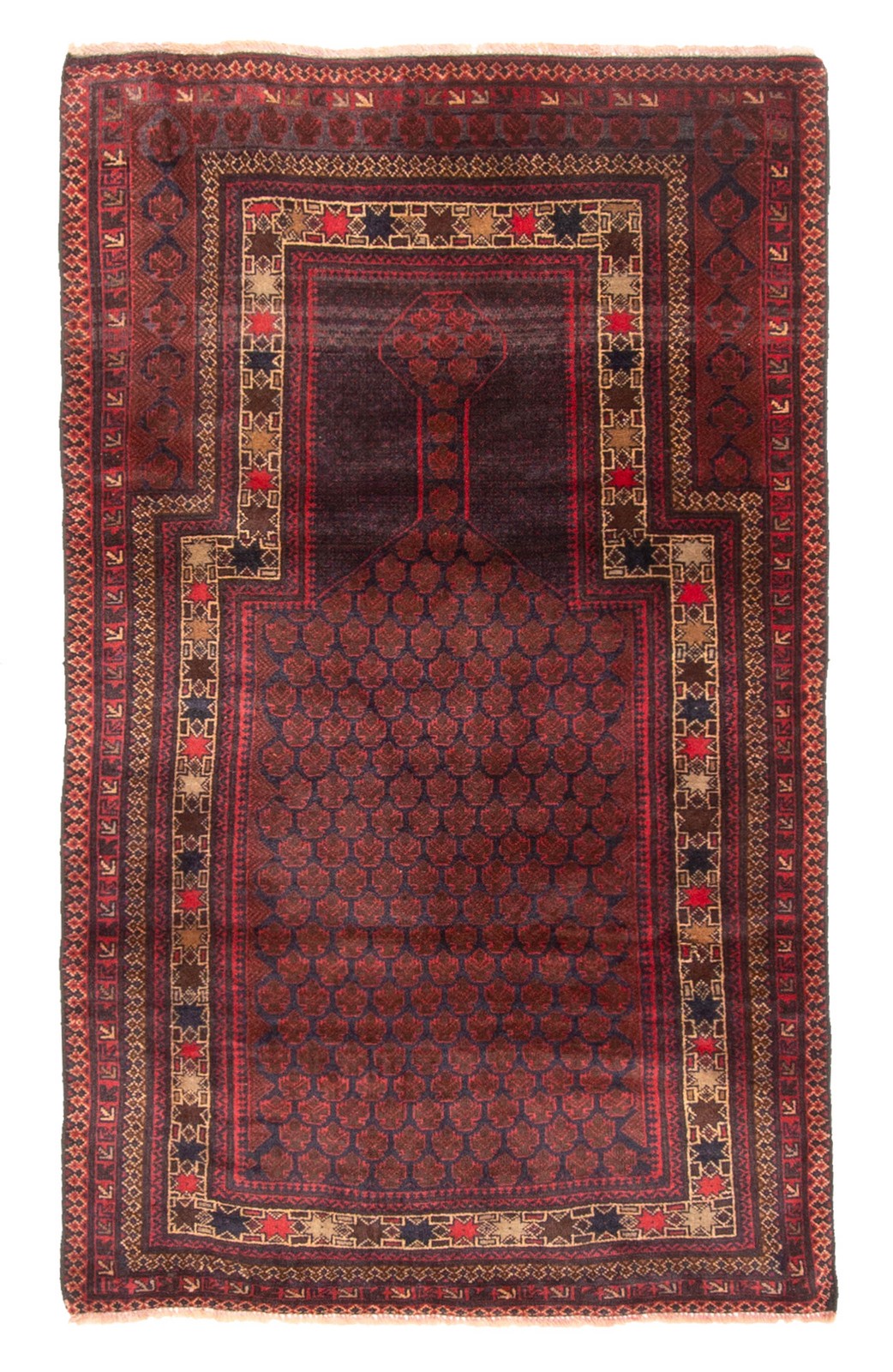 Traditional Vintage Hand-Knotted Oriental Carpet 2'11" x 5'0" Wool Area Rug gallery