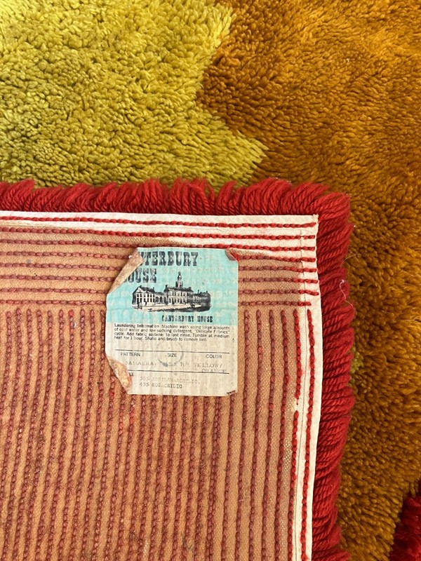 Vintage Shag MCM Canterbury House Rare Rug gallery