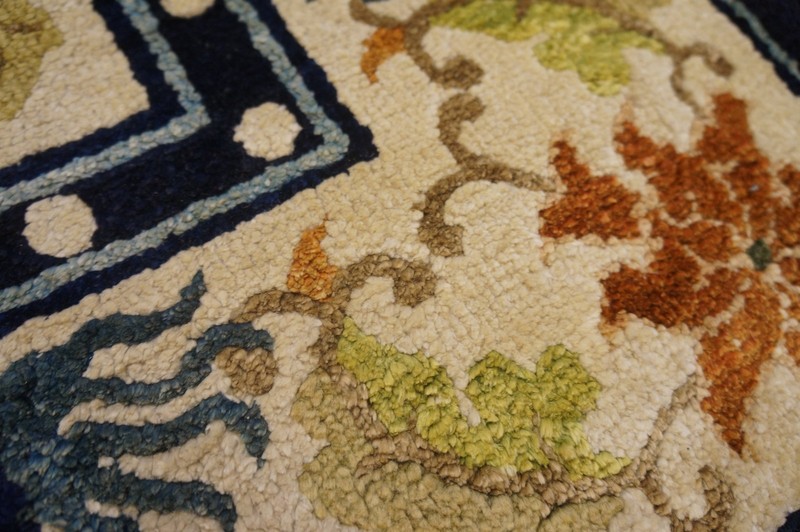 3X7 Antique Chinese Silk Area Rug 1935 gallery
