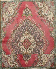 Traditional Semi-Antique Wool Area Rug 5×6 Hand-knotted Home Decor Carpet