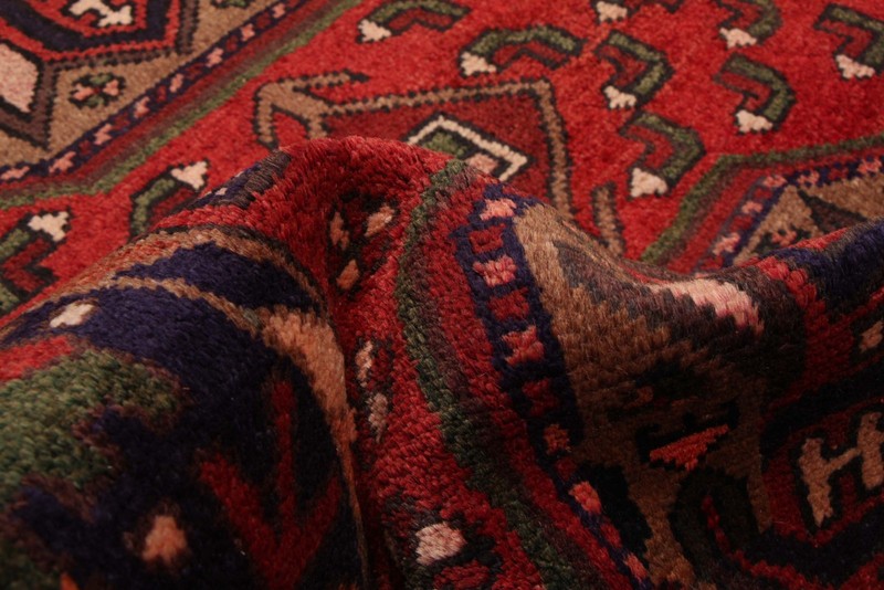 Vintage Hand-knotted Runner Rug 3'6" x 9'10" Traditional Oriental Wool Carpet gallery