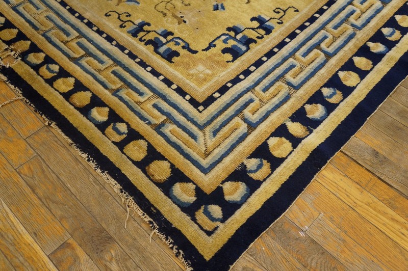 5X8 Antique Chinese Ningxia Wool Area Rug 1750 gallery