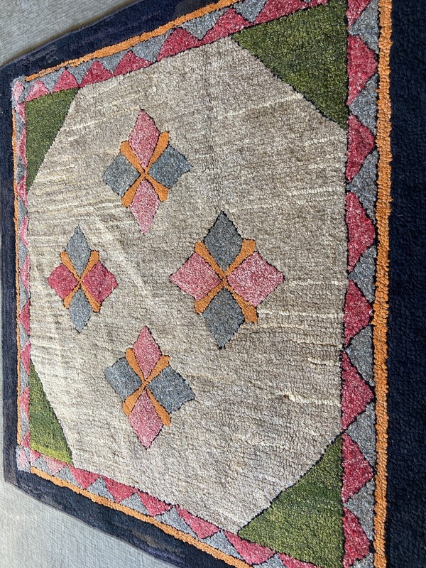 3.2x3.1FT Antique Hand Knotted Square Rug ⚫ FREE SHIPPING ⚫ gallery