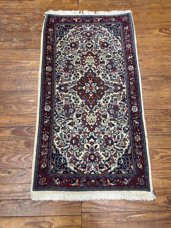 Antique Sarouk rug 4’3”x2’4” Carpet 1960s (239) gallery