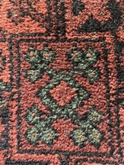 Bergoss Wool 1970’s 14”x35” Kabristan Rug Accent Netherlands Decor Semi Antique
