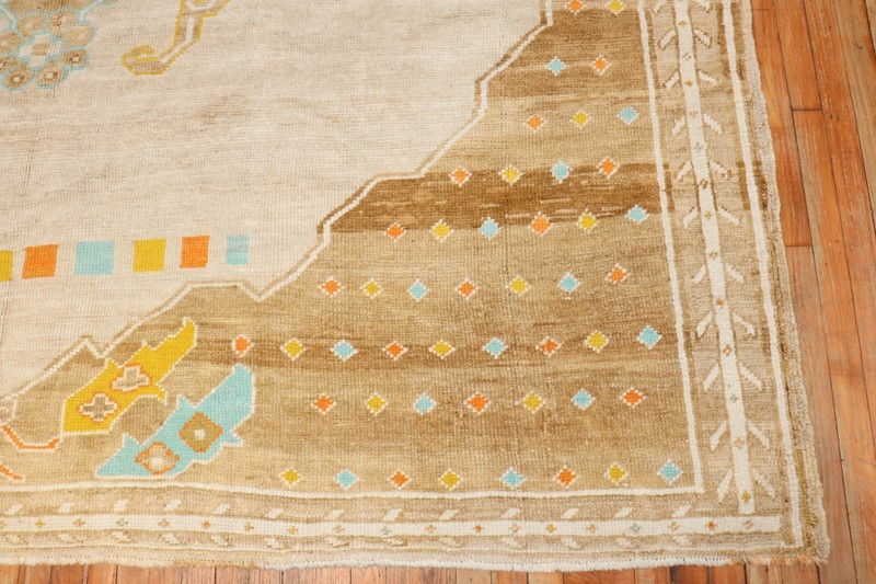 Vintage Awesome All Wool Kurdish Kars Rug Size 9'4''X13'8'' gallery