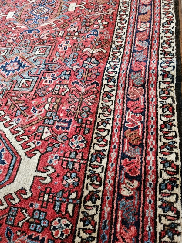 3.7 x 9.2 ANTIQUE CAUCASIAN HERIZ SERAPI KAZAK VINTAGE USHAK TRIBAL RUNNER gallery
