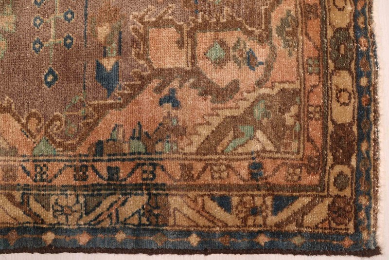 Vintage Hand-knotted Runner Rug 3'4" x 13'0" Traditional Oriental Wool Carpet gallery
