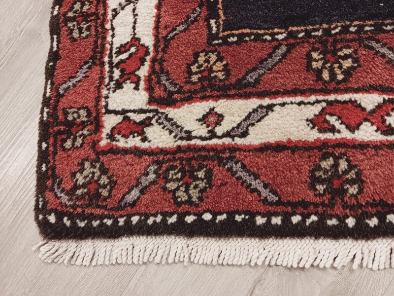 ESTATE 10' FEET BEAUTIFUL CIRCA 1950 RUNNER HANDMADE-KNOTTED WOOL RUG 586470 gallery