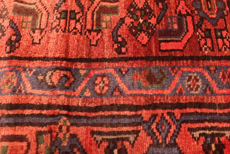 Vintage 4'3" x 7'0" Traditional Hand Knotted Vegetable Dye Wool Area Rug gallery