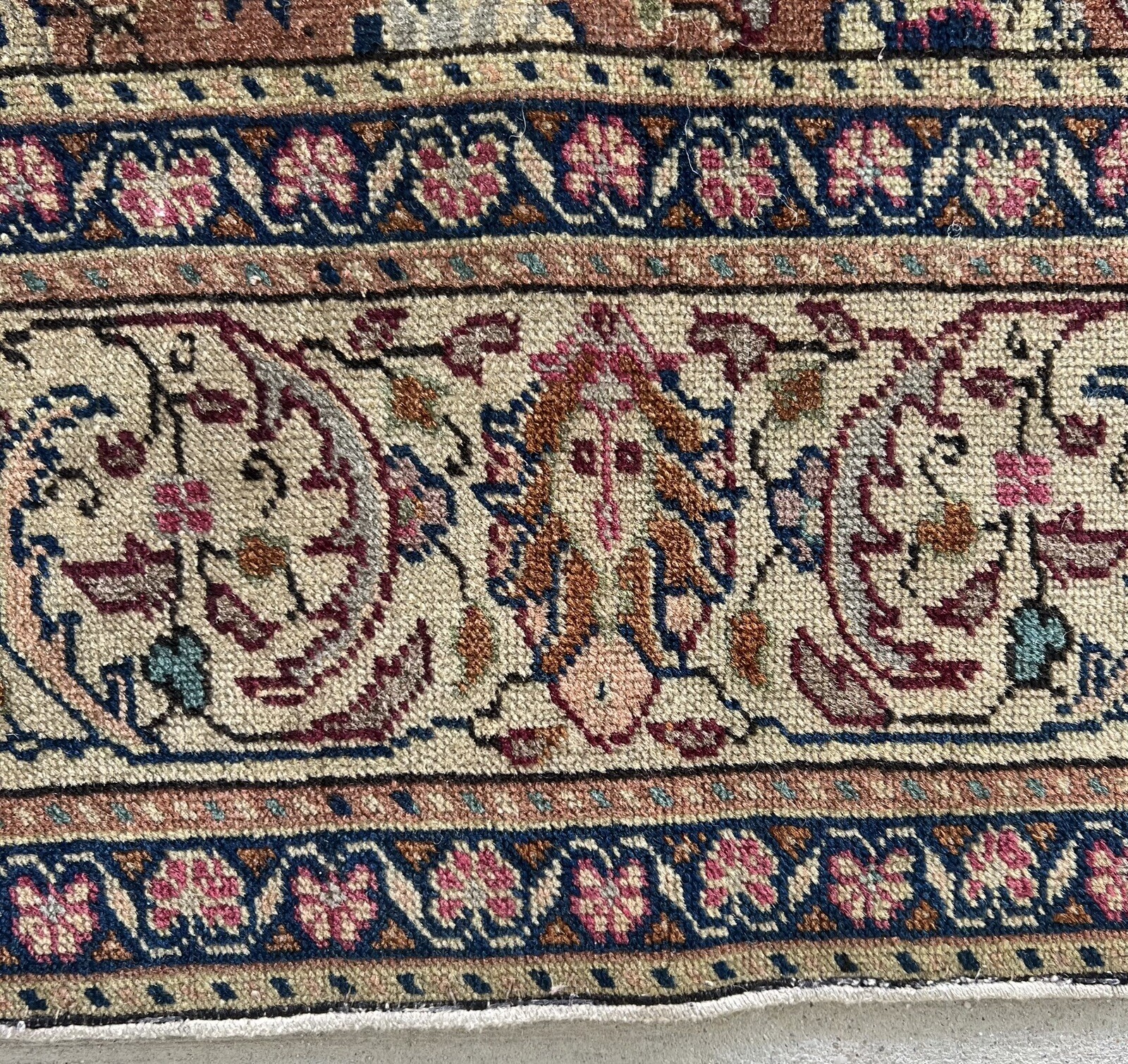 Beautiful Antique 19Th-Century Camel Colors 4.75 X 7.4FT tabrize Rug gallery