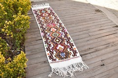 Turkish Rug 1’x6′ Oriental Cicim Runner Corridor Hallway Stairs Kilim 55x188cm