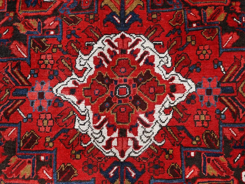 Exquisite Antique 1930-1940's Madder Root Red,Wool Pile Heriz Rug 8'2" x 11'10" gallery