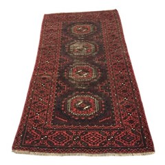 Vintage Afghan Rug Traditional Hand Knotted Area Jhaldar Faded Carpet 3×6 ft