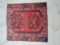 Antique Star Flowers Rug American Vintage Design Cushion Carpet 2.49×2.69ft Rug