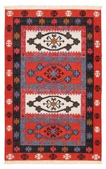 Vintage Hand Woven Area Rug 5’2″ x 8’1″ Traditional Wool Oriental Carpet