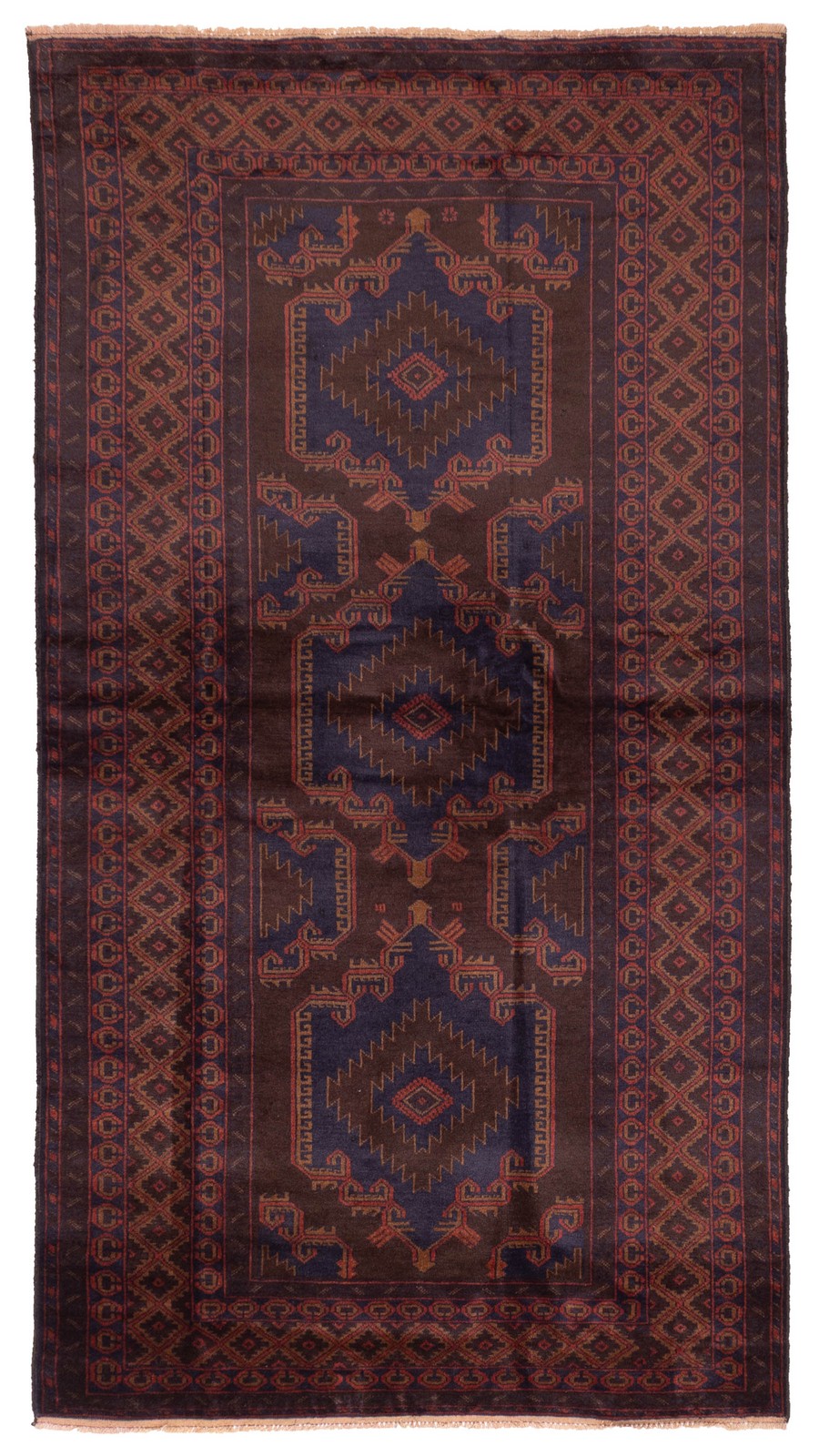 Vintage 4'2" x 7'10" Traditional Hand Knotted Vegetable Dye Wool Area Rug gallery