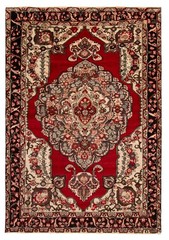 Vintage 6’10” x 9’8″ Traditional Hand Knotted Vegetable Dye Wool Area Rug