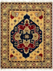 Vintage 5’4″ x 7’7″ Traditional Hand Knotted Vegetable Dye Wool Area Rug