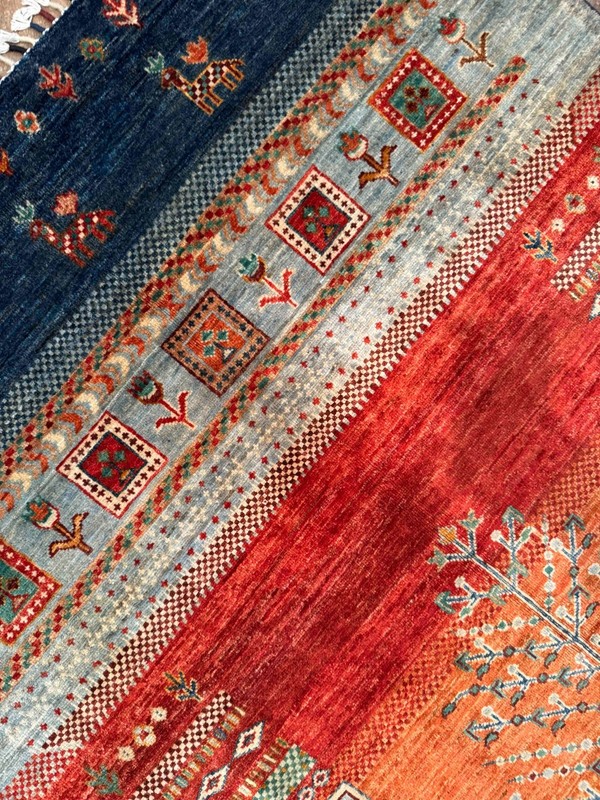 Handmade Tribal Rug – New Zealand Wool – 4'0 x 6'2 Ft gallery