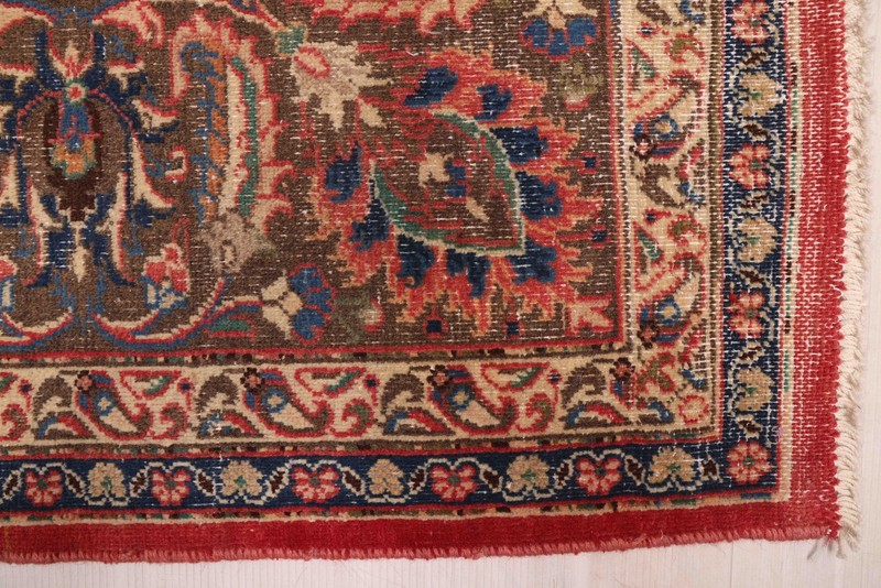 Vintage Hand-Knotted Carpet 9'5" x 12'1" Traditional Oriental Wool Area Rug gallery