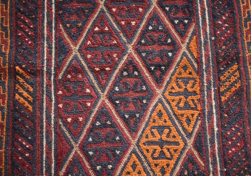 2x12 Ft Handmade Tribal Afghan Moshvani Hallway Runner Vintage Persian Wool Rug gallery