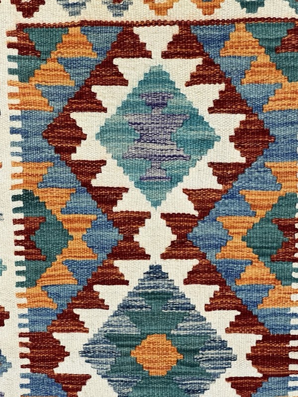 Vintage Kilim Traditional Hand Made Oriental Wool Kilim 5ftx3.2ft 154cmx104cm gallery